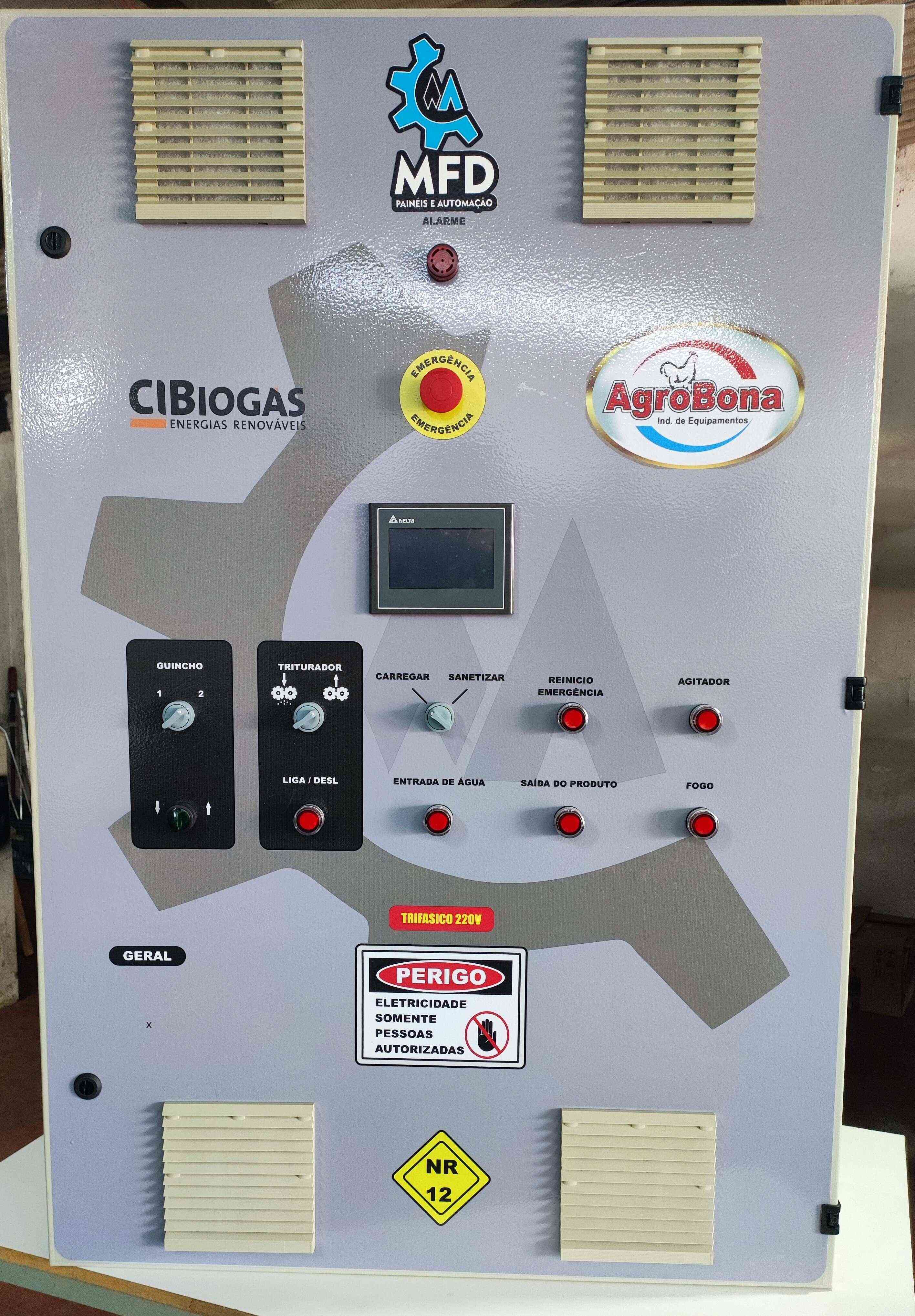 Automação para tratamento de resíduos.